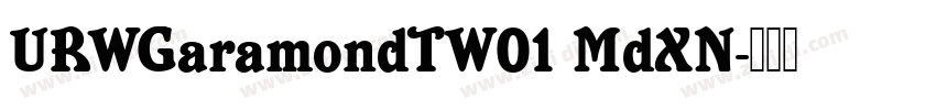 URWGaramondTW01 MdXN字体转换
